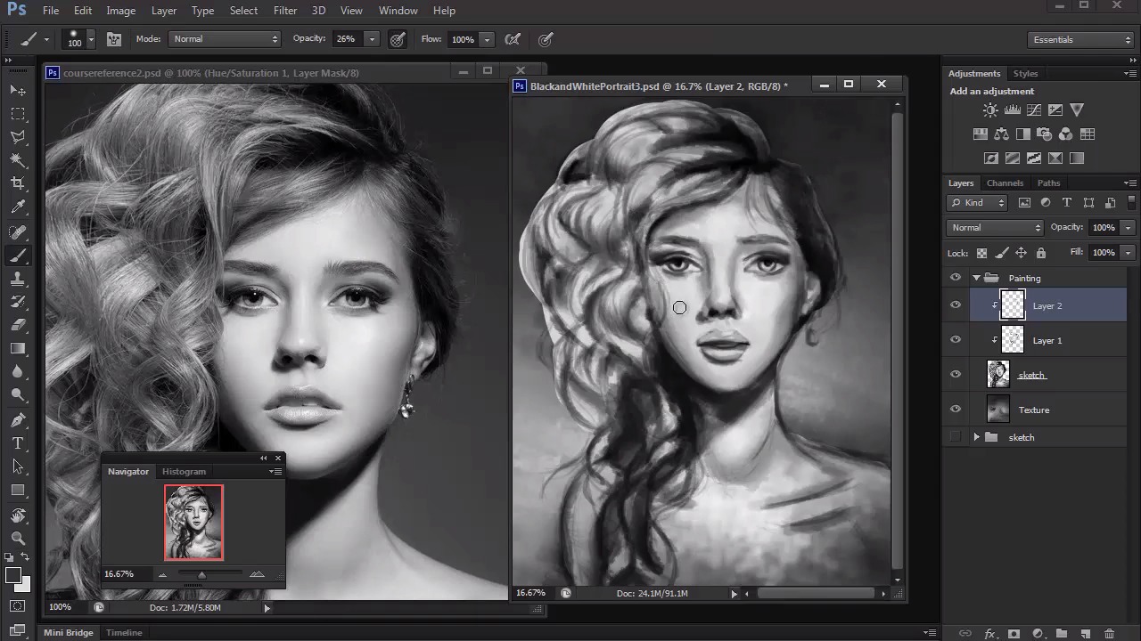 Digital Portrait Painting in Adobe Photoshop - Polishing Your Portrait ...