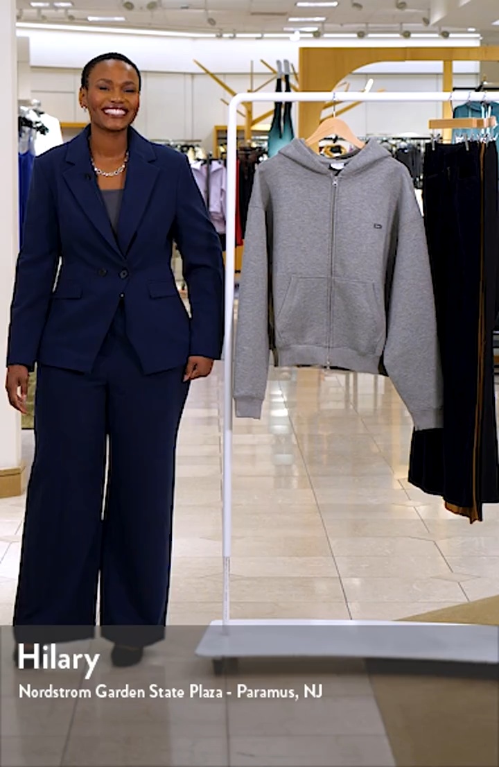 Iets Frans Boxy Scuba Knit Zip Hoodie | Nordstrom