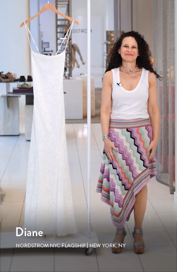 Joan Floral Appliqué Mermaid Gown