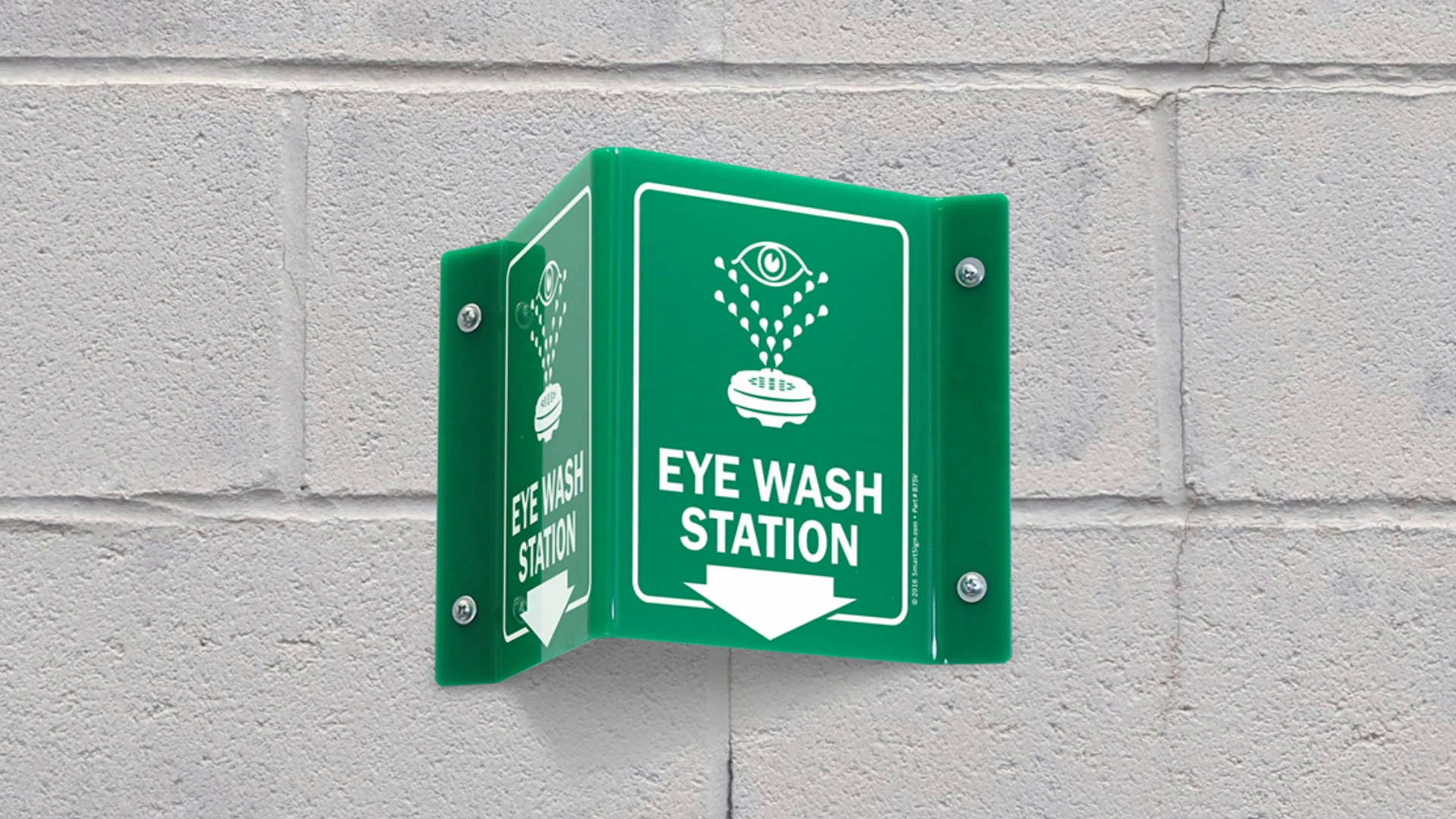 Eye Wash Station Projecting Signs