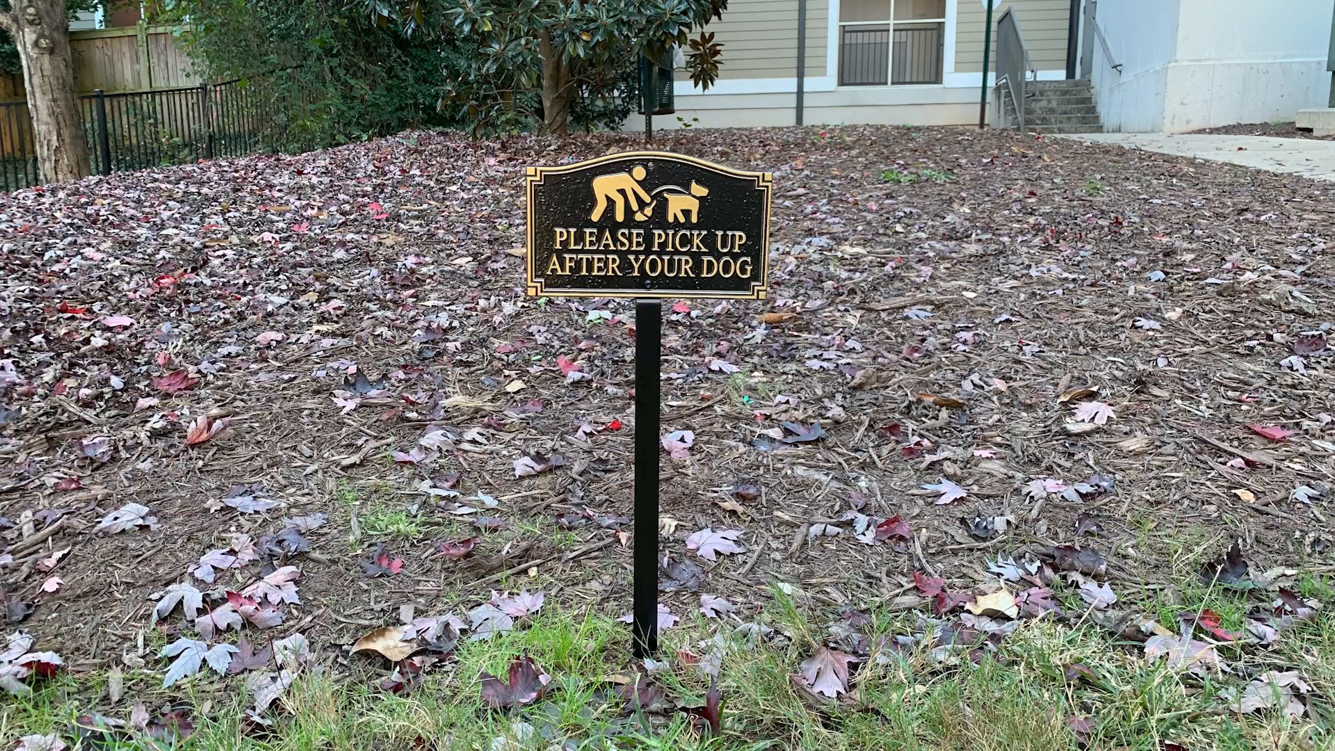Please Pick Up After Your Dog Garden Boss Sign