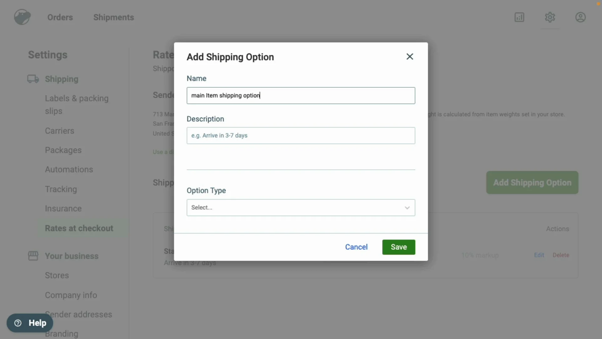 Setting Up Live Shipping Rates at Checkout – Shippo