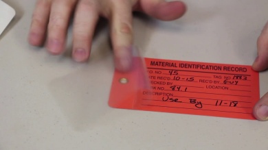 Red Self-Laminating Blank Inspection Tag