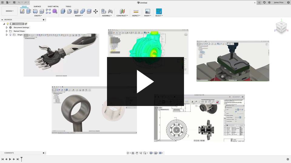 Reference objects in Fusion 360