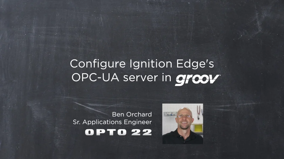 Opto22 Playlist Ignition Edge