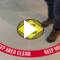 Keep Area Clear Arc and Semi-circle Floor Signs
