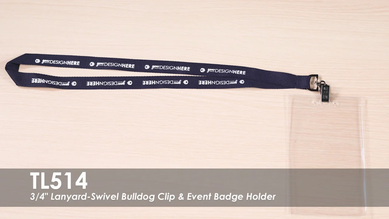 Large No Twist Tear-Drop Badge Reel w/ 360 Swivel Bulldog Clip - BRBC004B -  IdeaStage Promotional Products