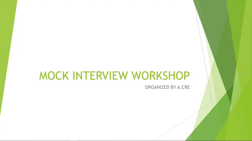 texas tech career center mock interview