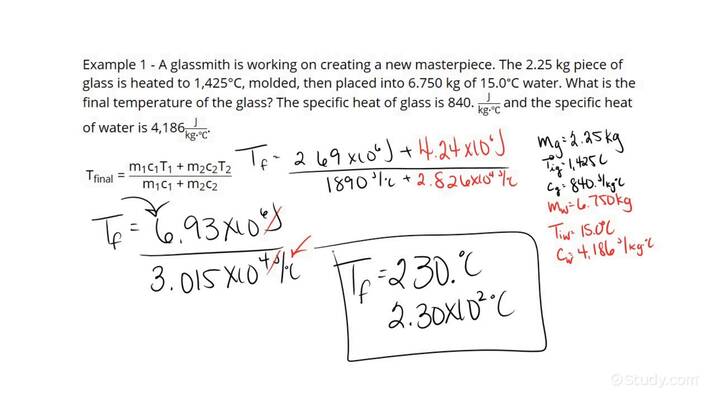 how-to-find-a-final-temperature-using-conservation-of-heat-energy