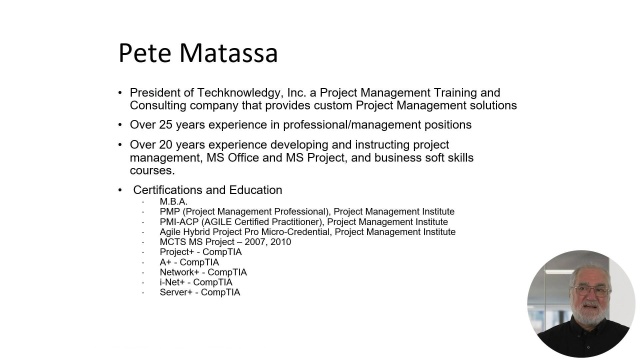 Project Management Professional (PMP Certification Prep) 6th edition PMBOK intro video