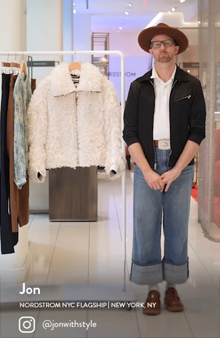 KARL LAGERFELD PARIS Oversize Shaggy Faux Fur Jacket | Nordstrom