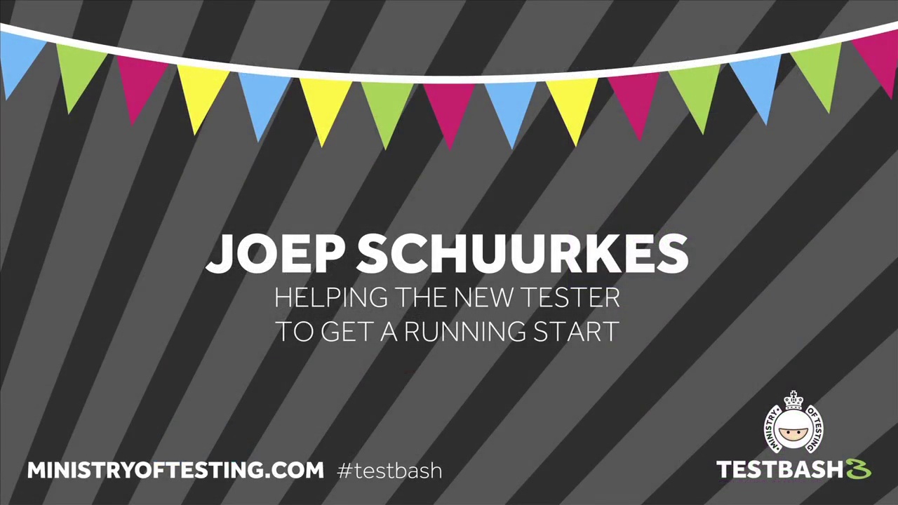 Helping the New Tester to Get a Running Start - Joep Schuurkes image