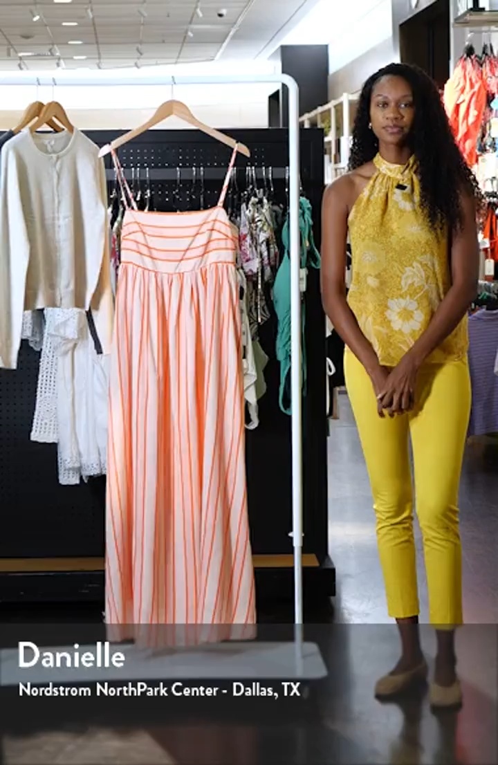 ワンピース Stripe Cotton-Blend Summer Dress Odessa Stripe Cotton Maxi Sundress (Women) | Nordstrom