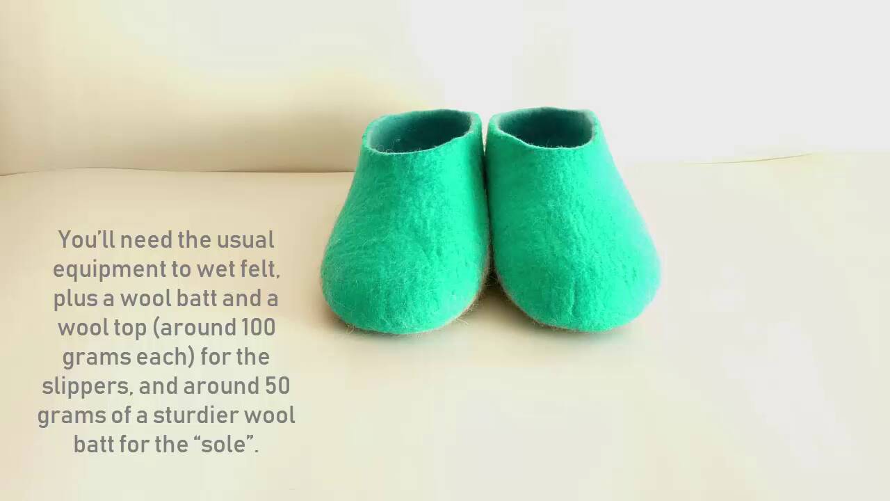 Slippers - high quality Wool Felted Teal Adult Women's size 5