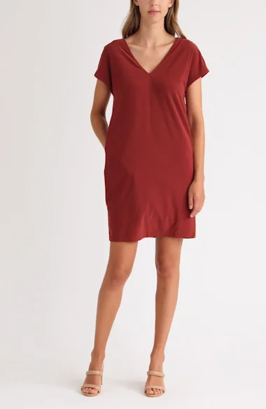 dolman t shirt dress Lovzfmll T-Shirt Dress for Women, Plus Size V-Neck Short Sleeve with Dolman Sleeve, Casual Mini Dress Army Green, 2XL