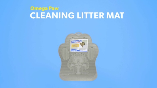 Omega Paw Paw Cleaning Cat Litter Box Mat for Floor and Carpet, Grey (2  Pack), 1 Piece - Fry's Food Stores