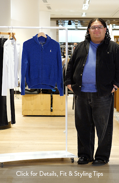 Polo Ralph Lauren Wave Logo Cotton Zip Cardigan | Nordstrom