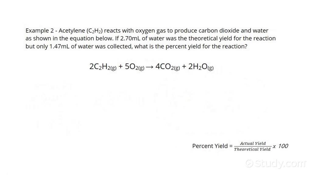 how-to-calculate-the-percent-yield-of-chemical-reactions-chemistry