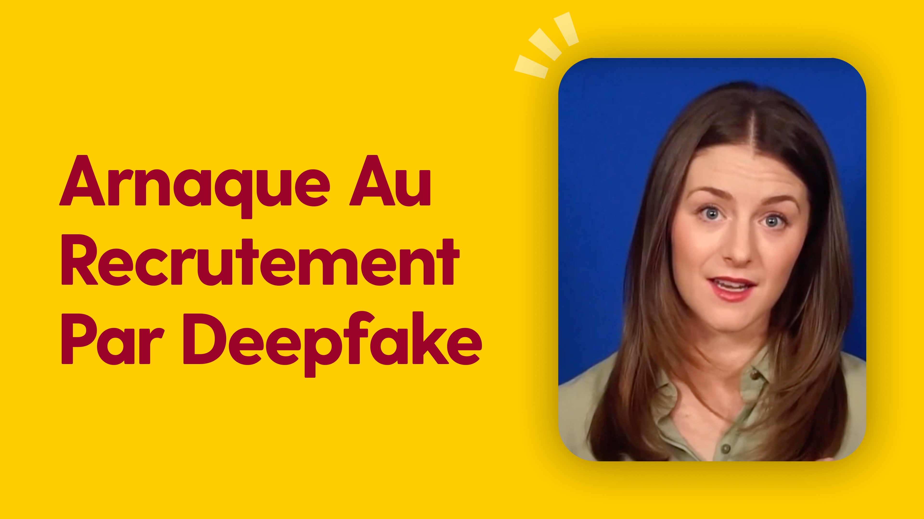 Arnaque au recrutement par deepfake