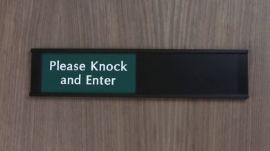 Please Knock and Enter SmartSliders™ Sign