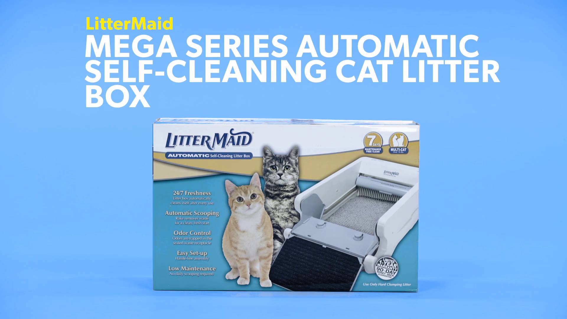 Discontinued LITTERMAID Automatic Multi Cat Self Cleaning Cat Litter Box Chewy