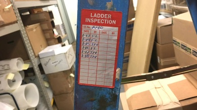 Ladder Inspection Label