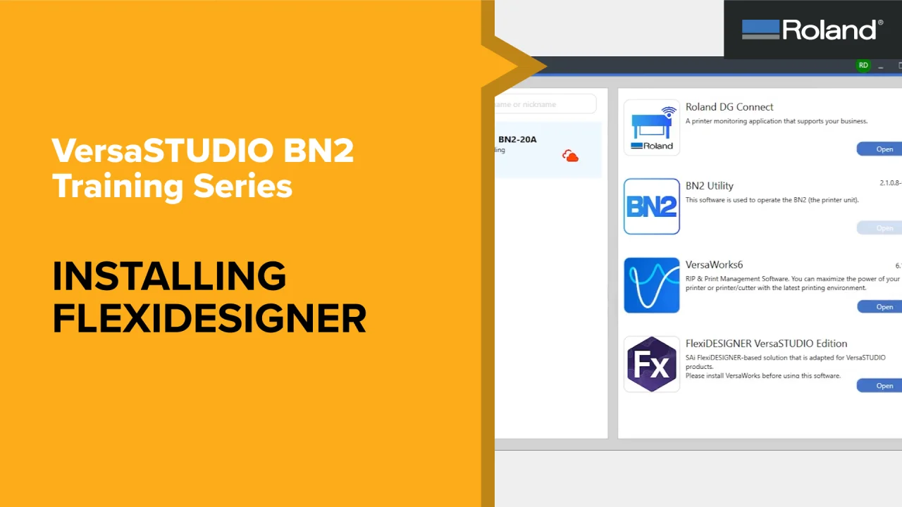 05 BN2 Series - Installing FlexiDESIGNER - BN2 Series