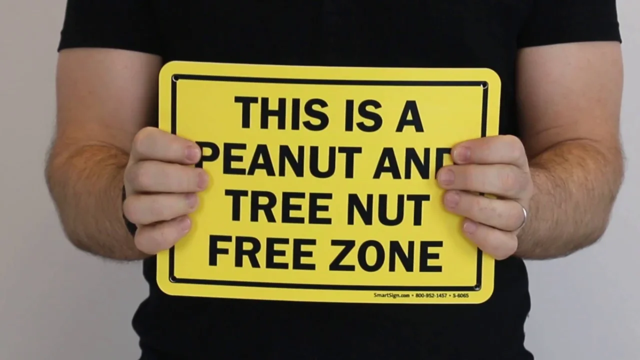 Nut allergy warning labels