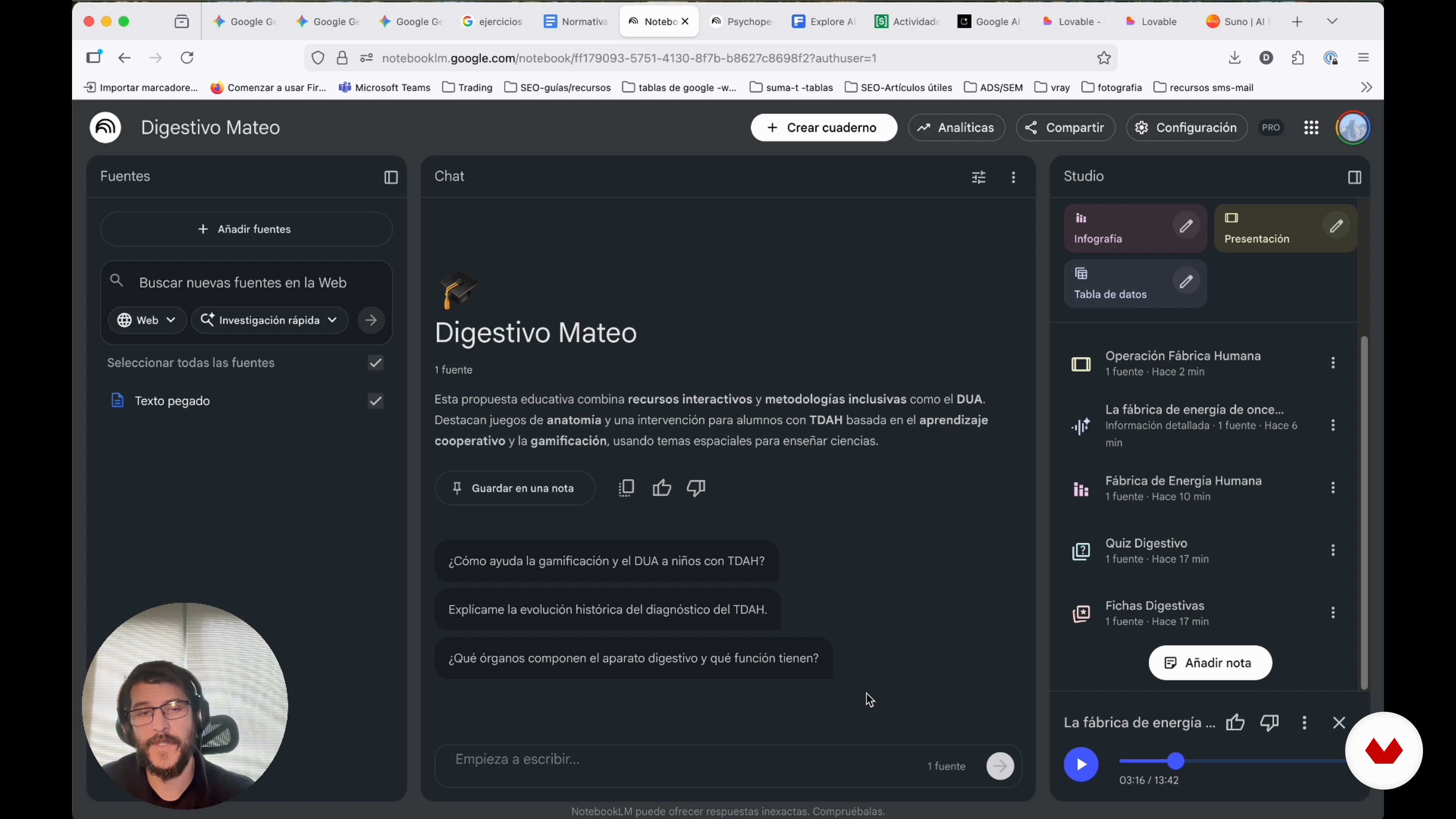 Exemplo de conteúdo com NotebookLM