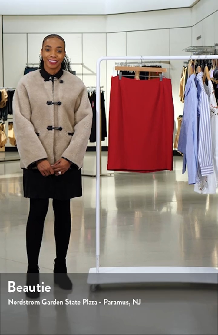 KASPER Stretch Crepe Knee Length Pencil Skirt | Nordstrom