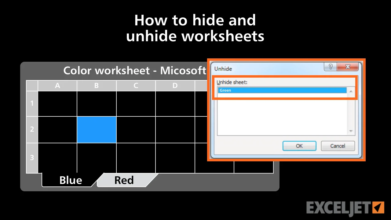 excel tutorial how to hide and unhide worksheets