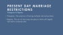 Marriage Restrictions