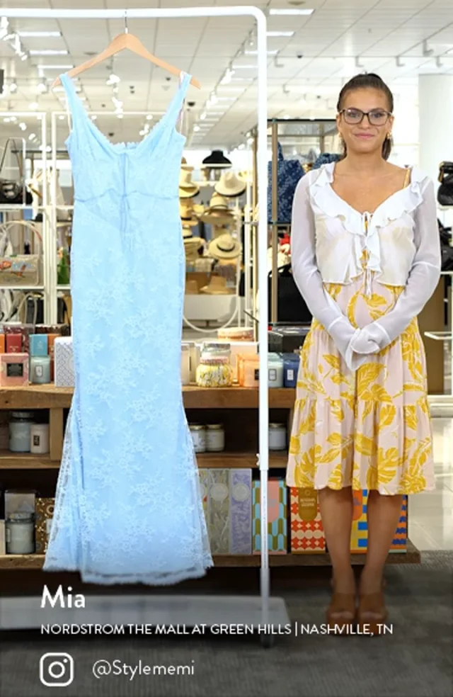 HOUSE OF CB Sara Lace Mermaid Gown Nordstrom