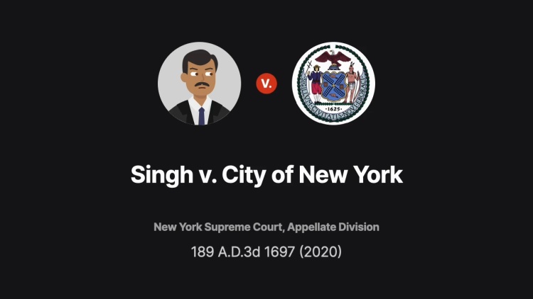 Singh v. City of New York