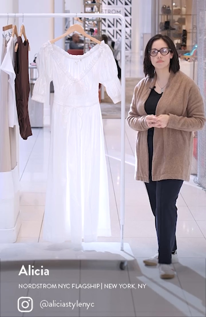 Ischia Floral Convertible Organic Cotton Maxi Dress