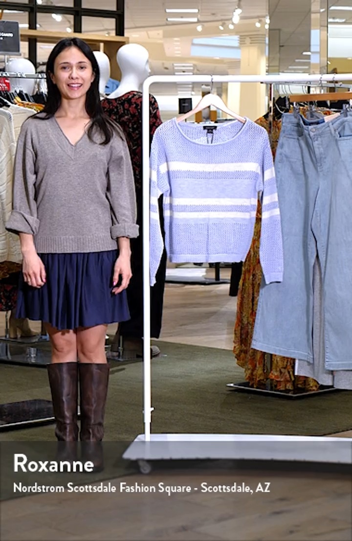 Sanctuary Sporty Stripe Open Stitch Sweater | Nordstromrack
