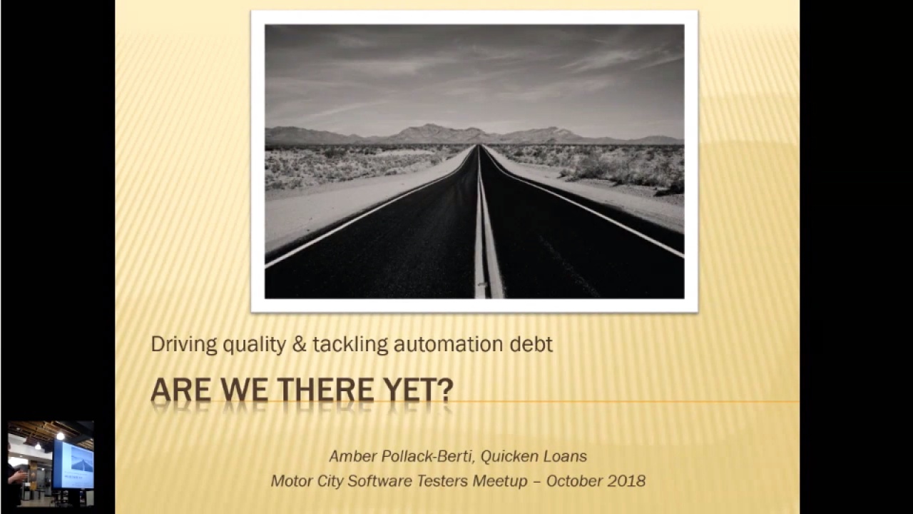 "Are we there yet? Driving quality & tackling automation debt" with Amber Pollack-Berti image
