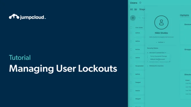 Managing User Lockout