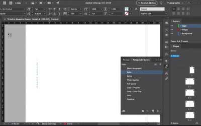 Creative Magazine Layout Design - Creating Master Pages and Consistent ...