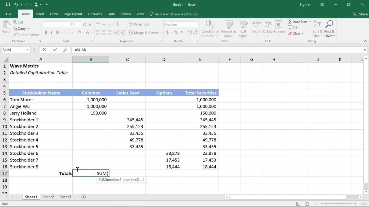 SUM and AVERAGE Functions - Excel & Data Analysis