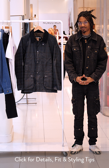 Barbour Ambleside Plaid Water Resistant Waxed Cotton Shirt Jacket
