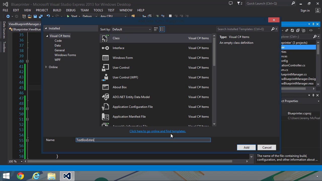 Windows App From Scratch - Implementing the Blueprint Manager