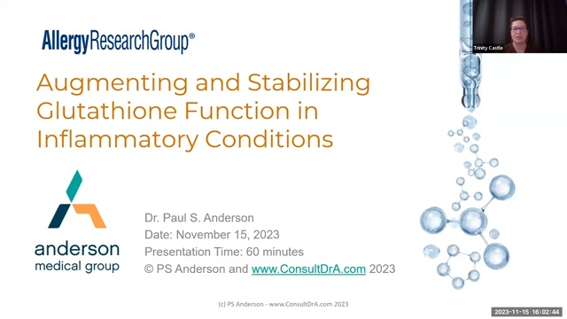 11-23 Glutathione Webinar Replay Video
