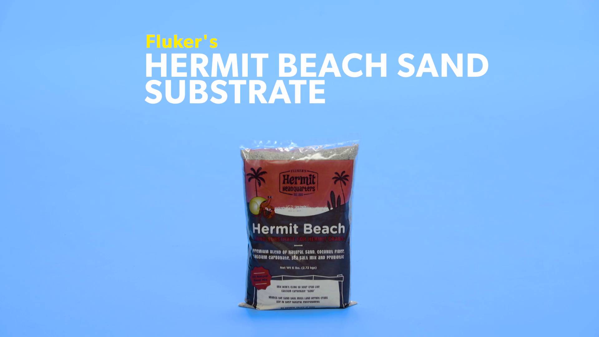 Flukers Hermit Beach Sand Substrate for Crabs 