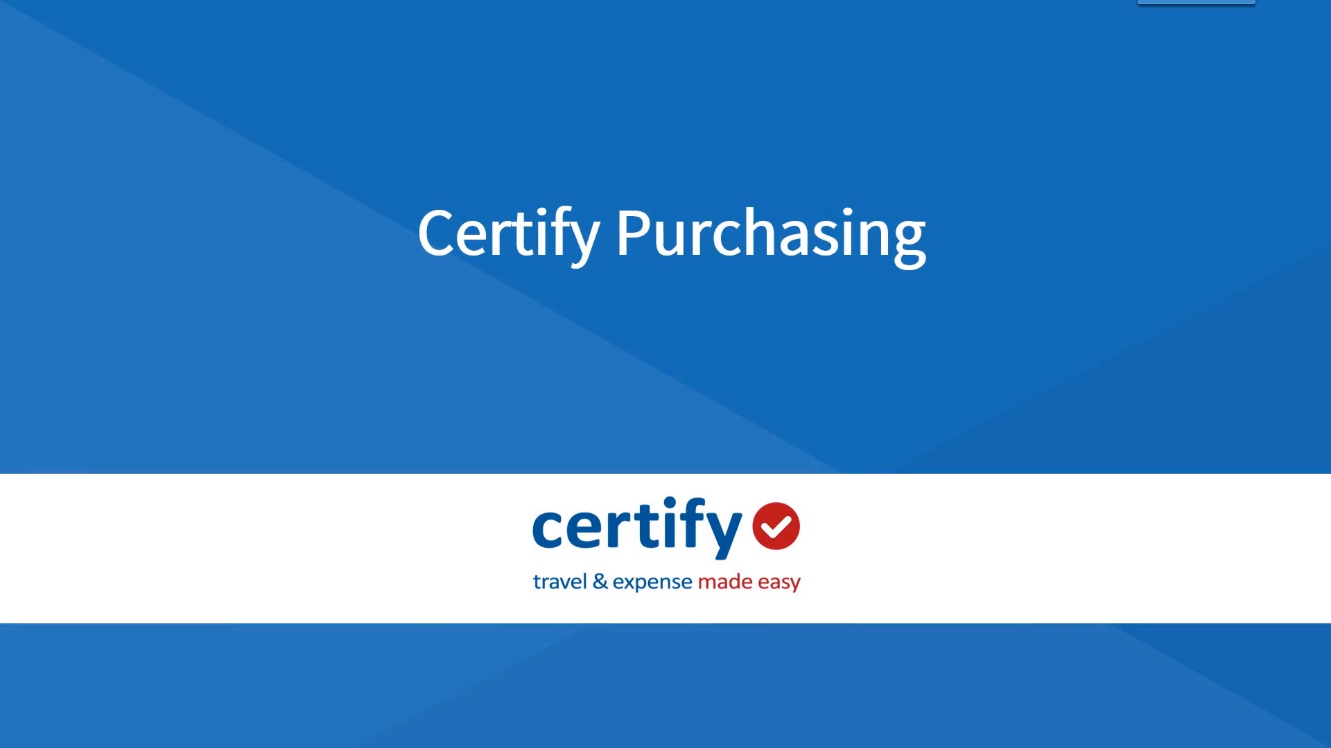 Certify Purchasing: Using the Purchasing Process from Employee to Approver