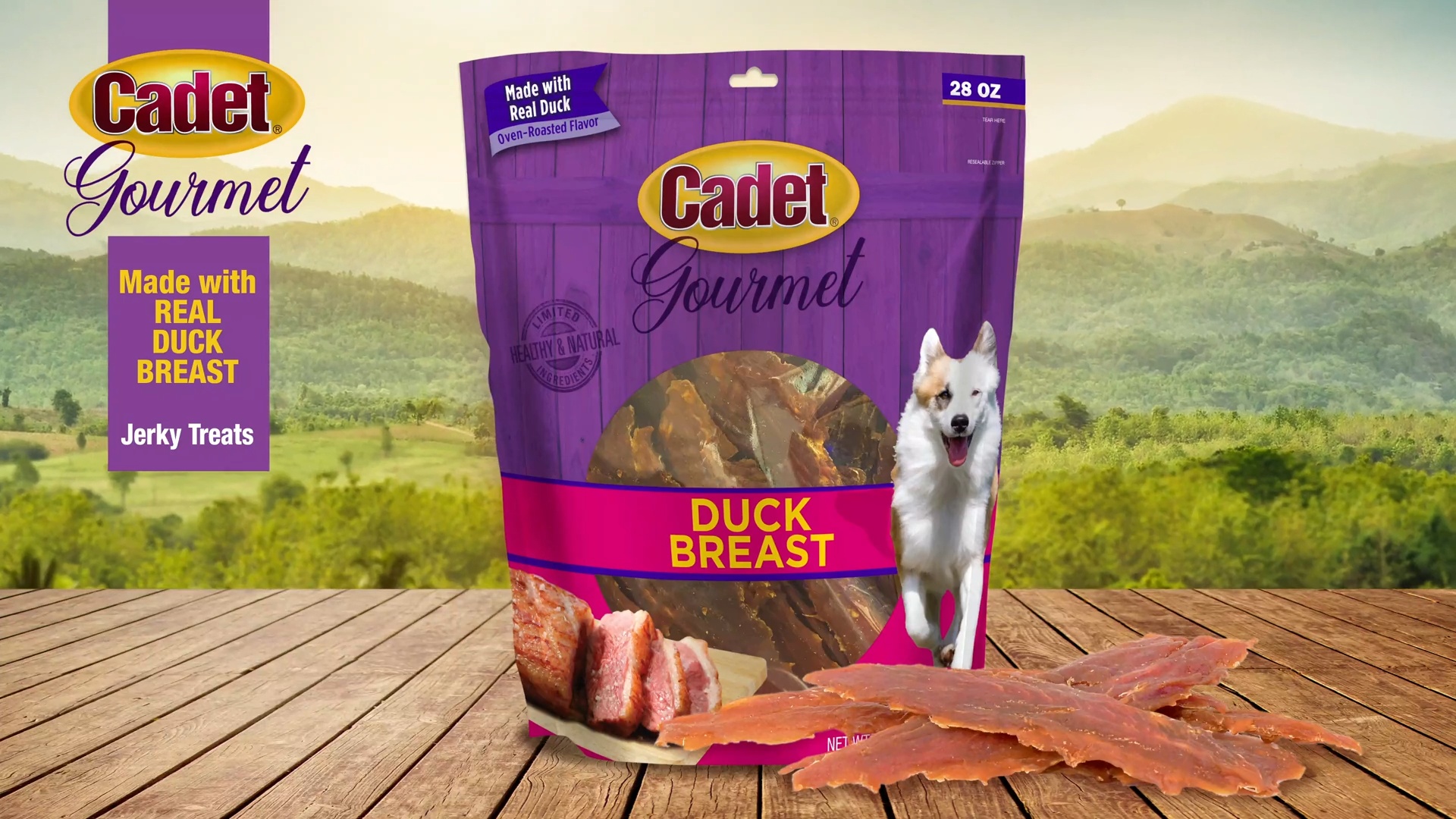 CADET Gourmet Duck Breast Dog Treats 28 oz Chewy