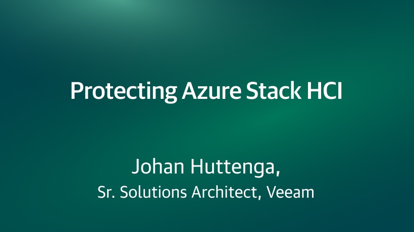Alliances: Microsoft - Protecting Azure Stack HCI - CV-2922 - 2021