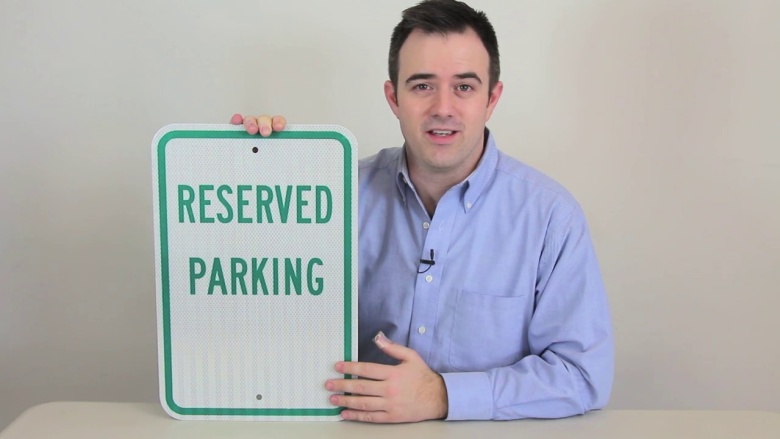 Reserved Parking Signs