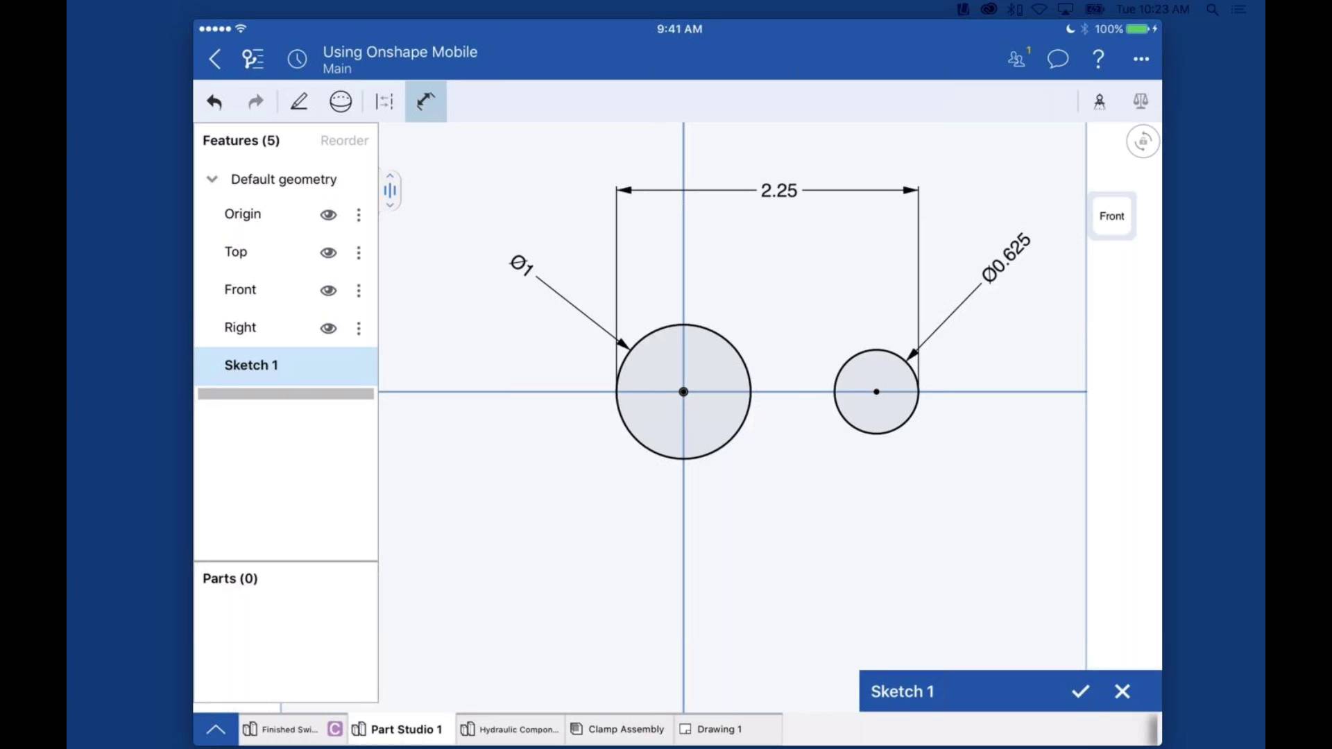 Using Onshape Mobile