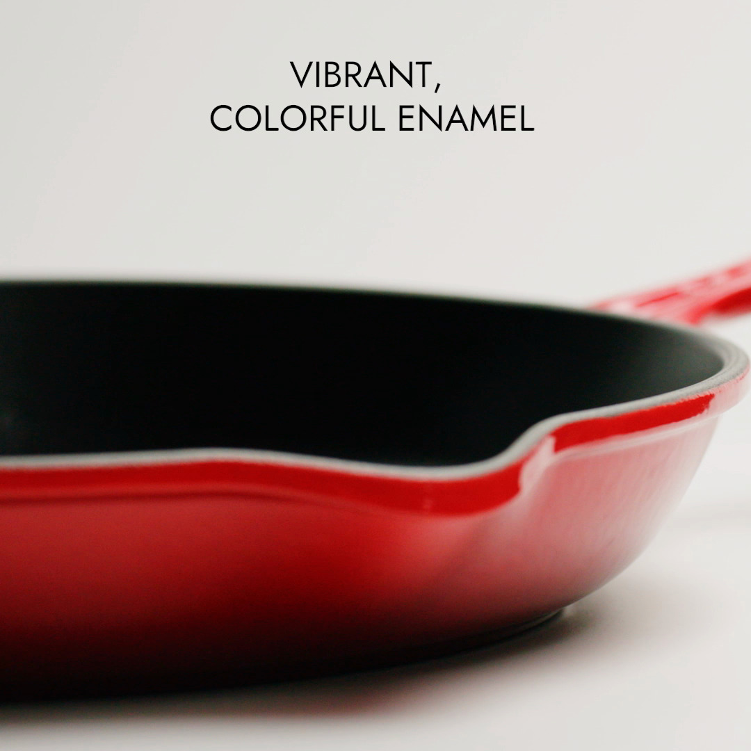 Le Creuset Signature Handle 10 1/4 Inch Enamel Cast Iron Skillet